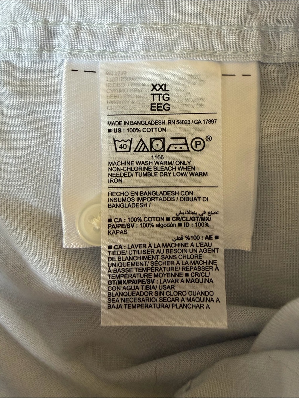 Old Navy Men’s Regular-Fit Short-Sleeve Everyday Shirt XXL Light Blue Coastal - Picture 14 of 16